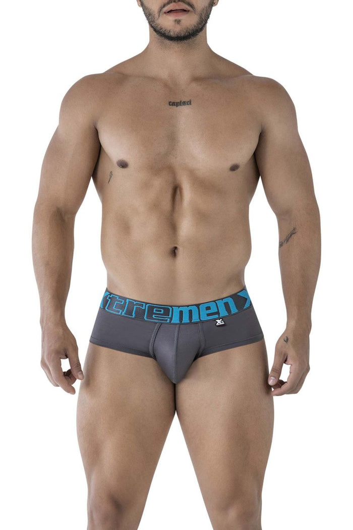 Clever Moda Xtremen 41316 Microfiber Briefs Color Gray