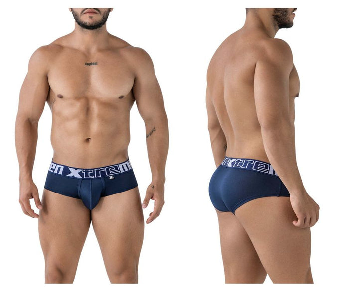 clever moda Xtremen 41316 Microfiber Briefs Color Navy