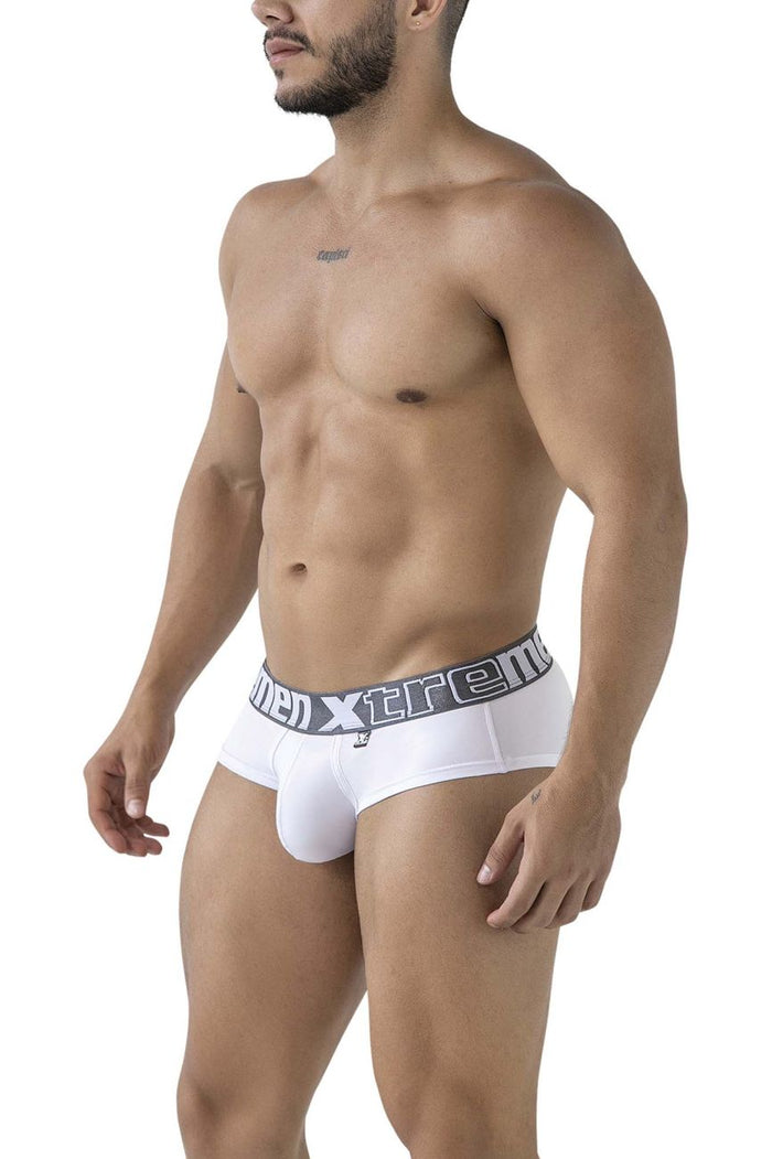 Clever Moda Xtremen 41316 Microfiber Briefs Color White