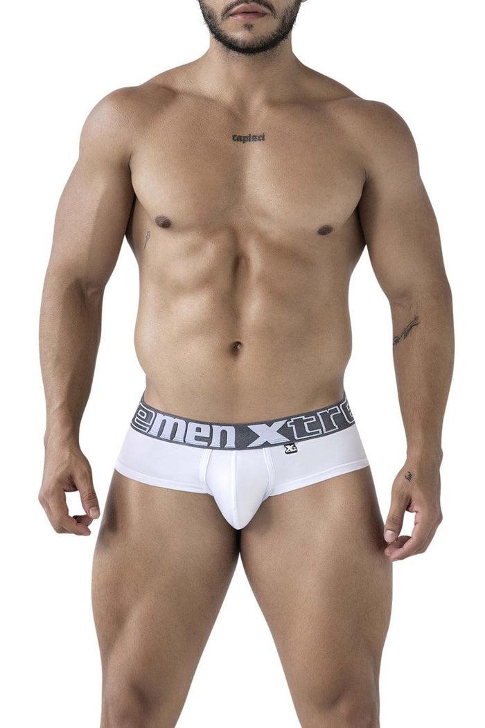 Clever Moda Xtremen 41316 Microfiber Briefs Color White