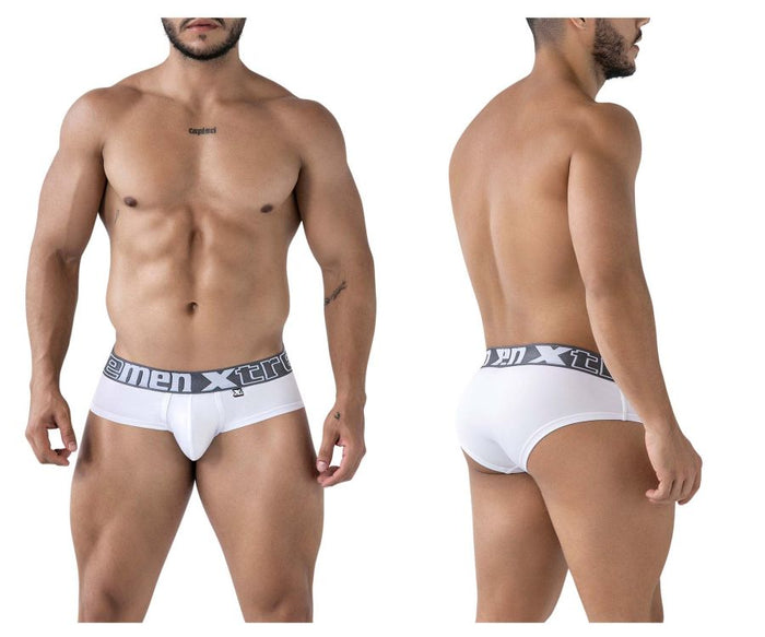clever moda Xtremen 41316 Microfiber Briefs Color White