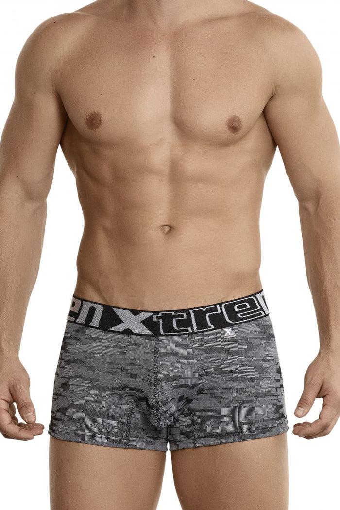 Clever Moda Xtremen 51443C Jacquard Camouflage Boxer Briefs Color Black