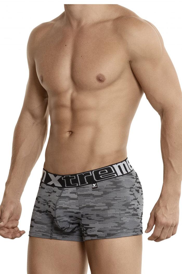 Clever Moda Xtremen 51443C Jacquard Camouflage Boxer Briefs Color Black