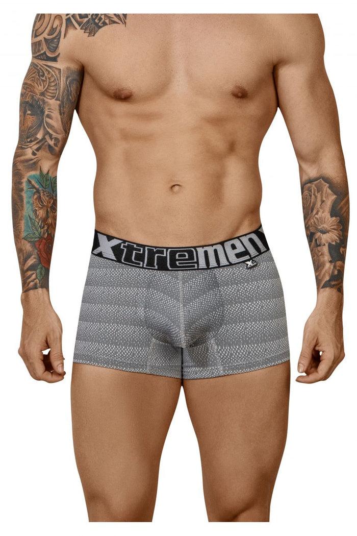 Clever Moda Xtremen 51449C Geometric Jacquard Trunk Color Gray
