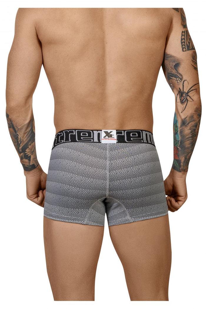 Clever Moda Xtremen 51449C Geometric Jacquard Trunk Color Gray