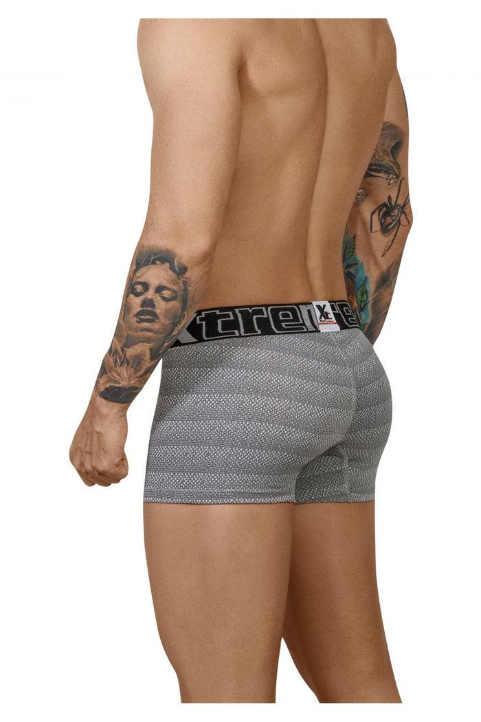 Clever Moda Xtremen 51449C Geometric Jacquard Trunk Color Gray