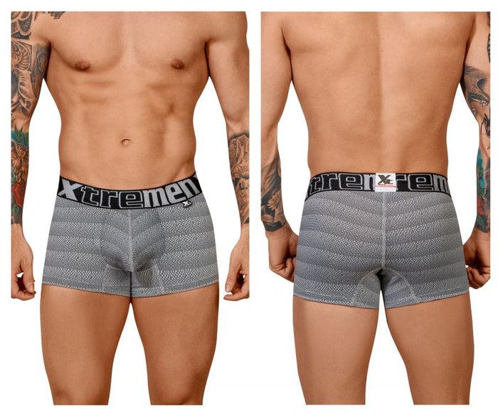 clever moda Xtremen 51449C Geometric Jacquard Trunk Color Gray