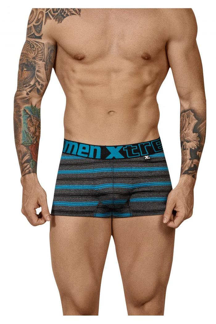 Clever Moda Xtremen 51453C Stripes Trunk Color Turquoise