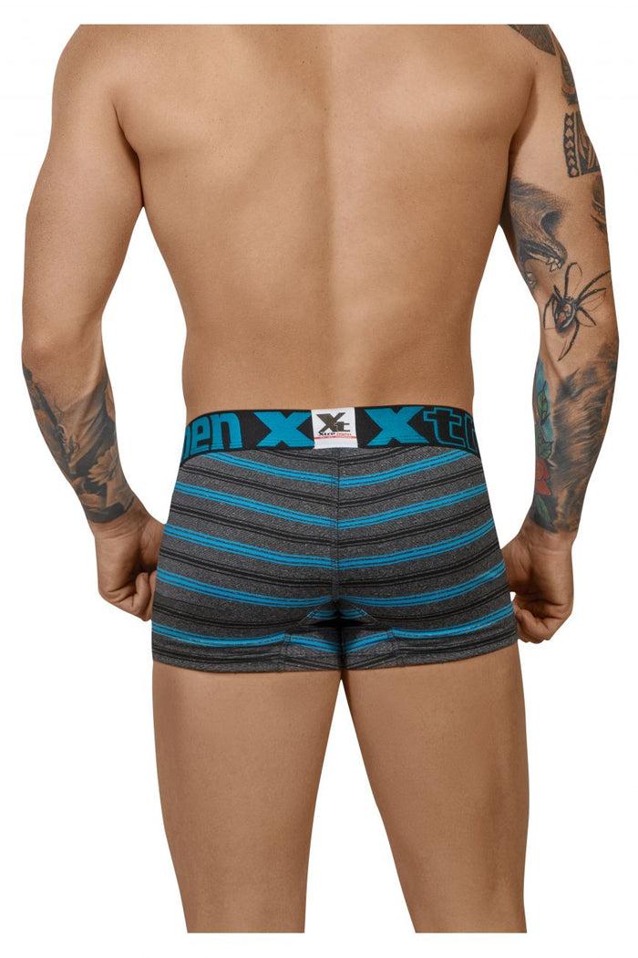 Clever Moda Xtremen 51453C Stripes Trunk Color Turquoise