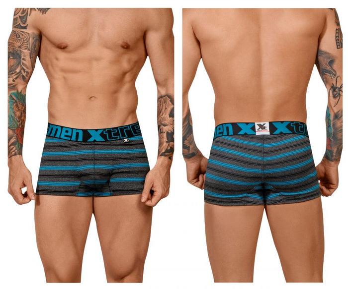 clever moda Xtremen 51453C Stripes Trunk Color Turquoise