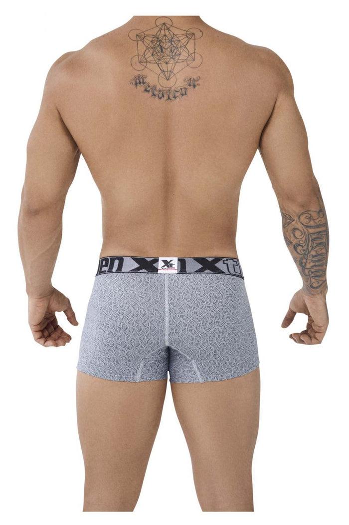 Clever Moda Xtremen 51478C Microfiber Jacquard Trunks Color Gray