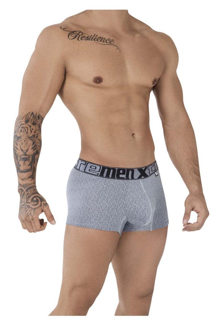 Clever Moda Xtremen 51478C Microfiber Jacquard Trunks Color Gray