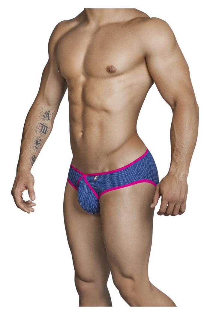 Clever Moda Xtremen 91021X Microfiber Briefs Color Blue