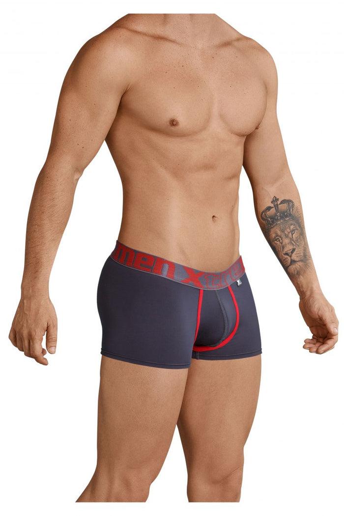 Clever Moda Xtremen 91028 Piping Boxer Briefs Color Gray