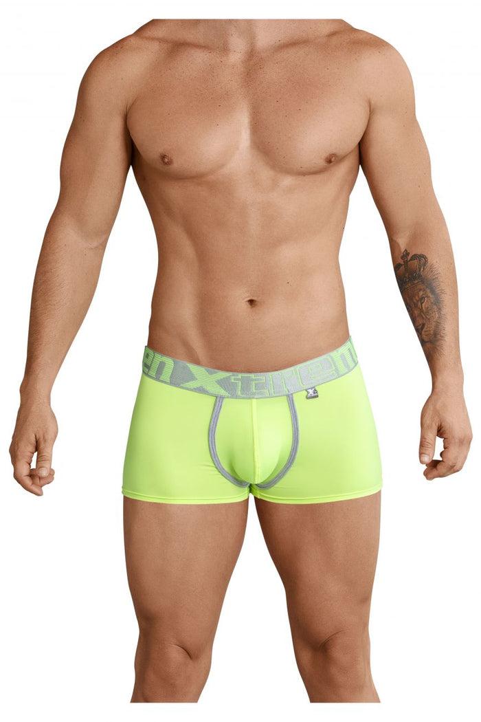 Clever Moda Xtremen 91028 Piping Boxer Briefs Color Green