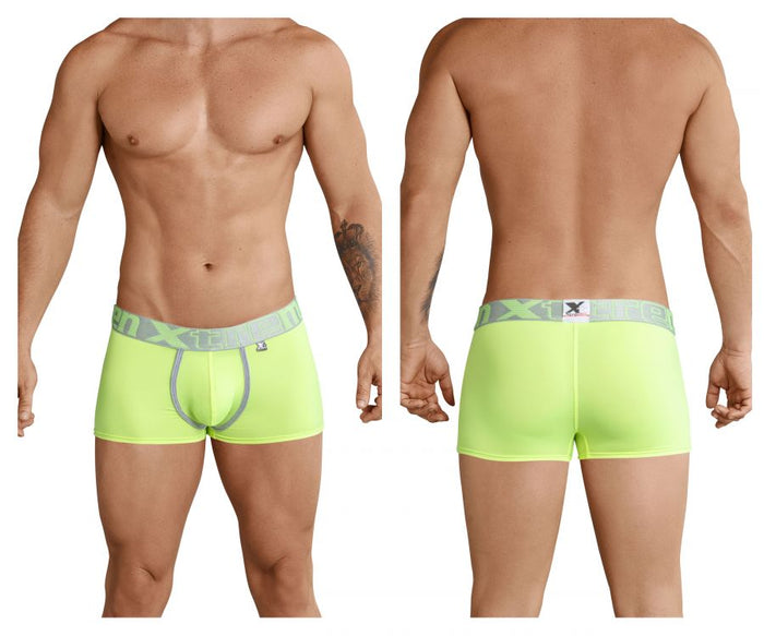 clever moda Xtremen 91028 Piping Boxer Briefs Color Green