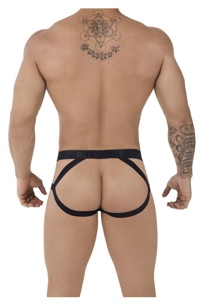 Clever Moda Xtremen 91085 Microfiber Jacquard Jockstrap Color Gray