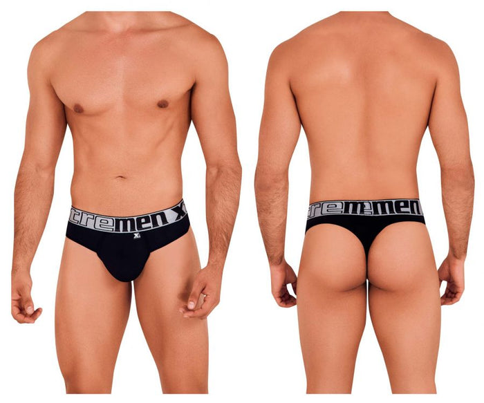 clever moda Xtremen 91094 Microfiber Thongs Color Black