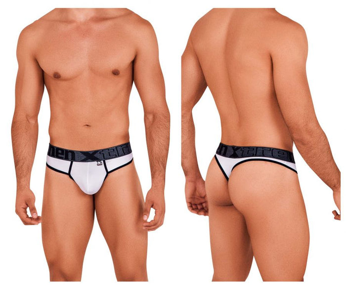 clever moda Xtremen 91101 Microfiber Thongs Color White