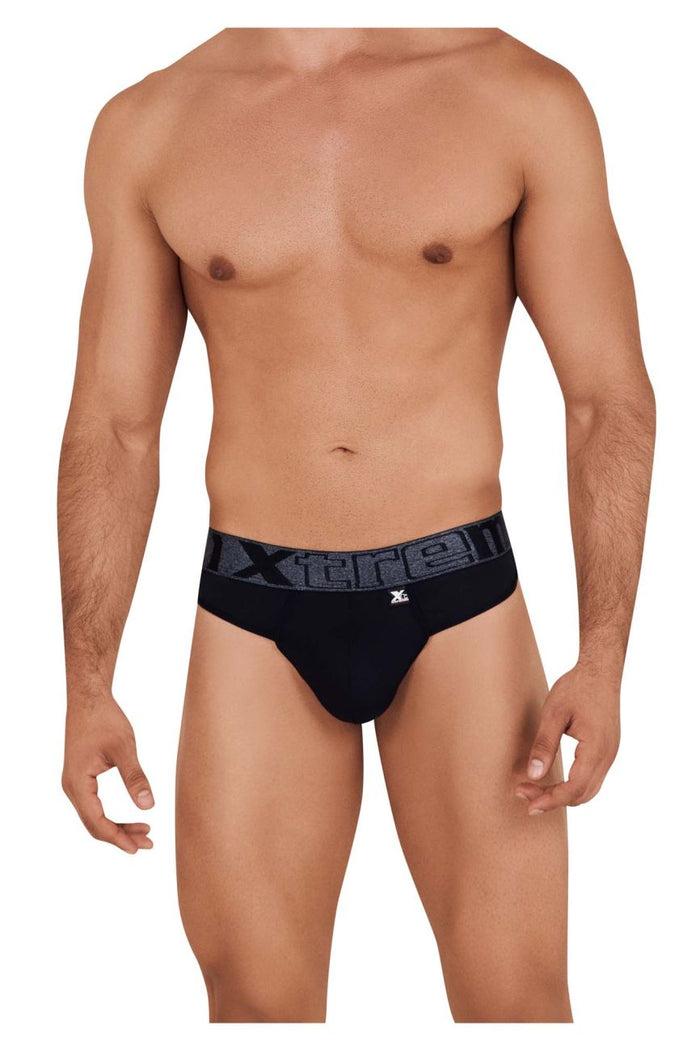 Clever Moda Xtremen 91101X Microfiber Thongs Color Black