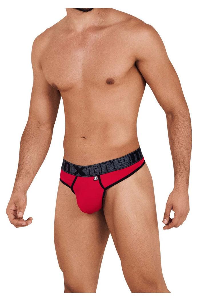 Clever Moda Xtremen 91101X Microfiber Thongs Color Red