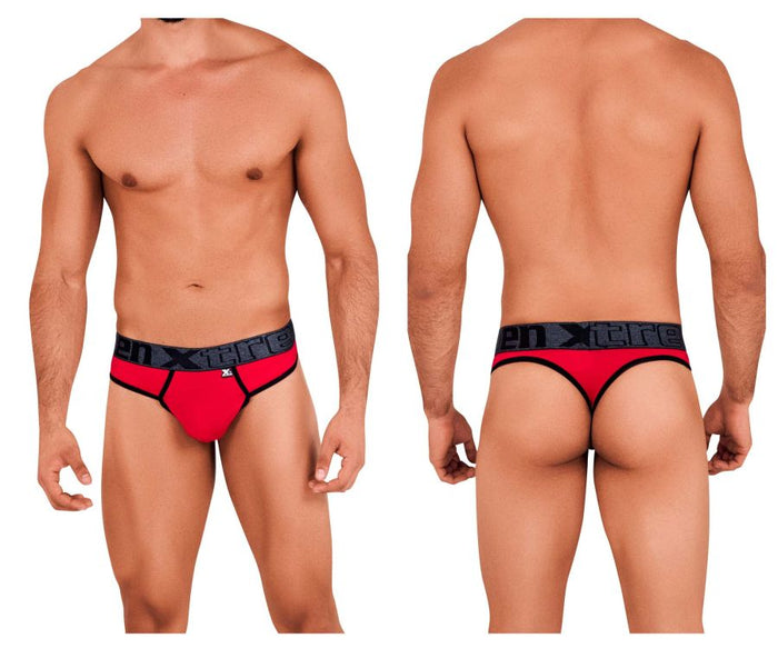 clever moda Xtremen 91101X Microfiber Thongs Color Red
