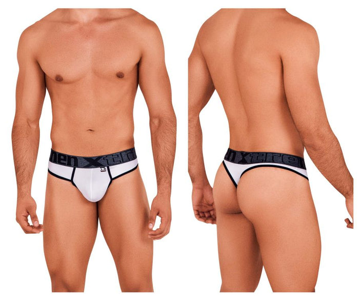 clever moda Xtremen 91101X Microfiber Thongs Color White