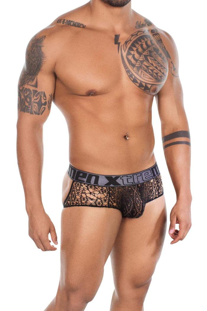 Clever Moda Xtremen 91119 Lace Jockstrap Color Black