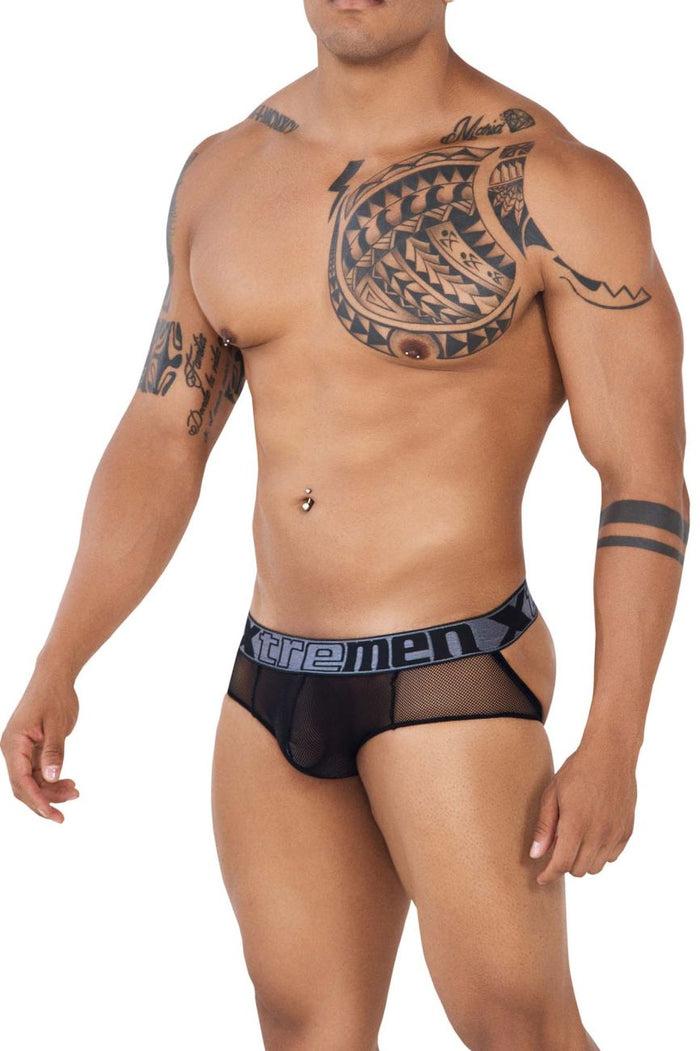 Clever Moda Xtremen 91124 Lace Jockstrap Color Black