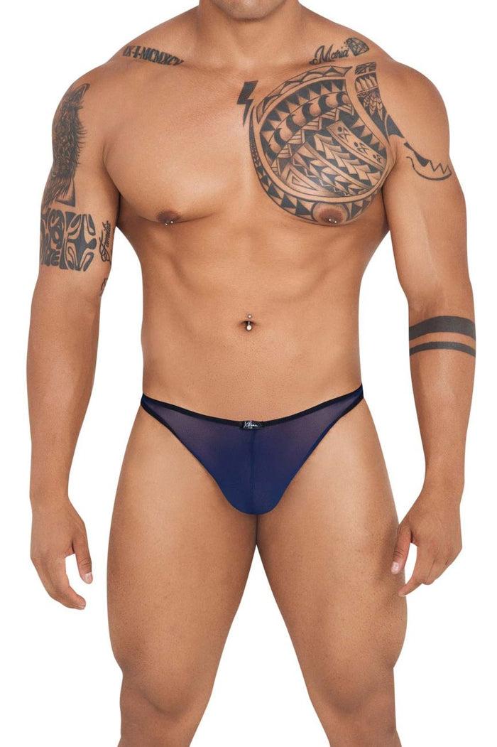 Clever Moda Xtremen 91126 Mesh Thongs Color Dark Blue