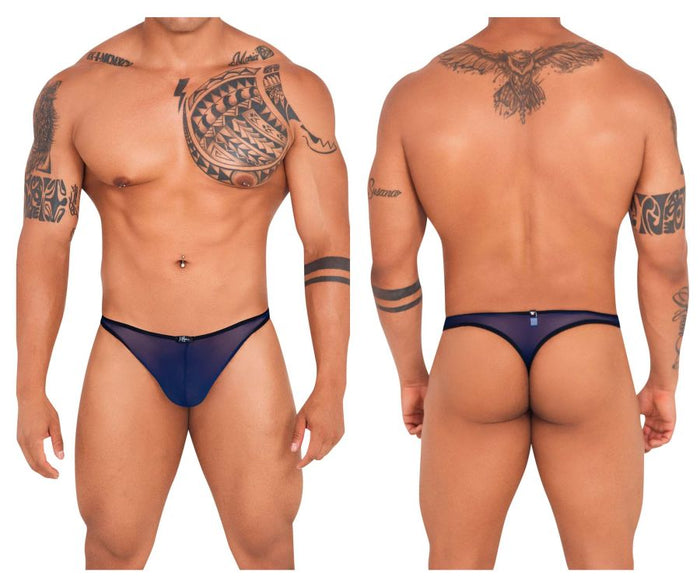 clever moda Xtremen 91126 Mesh Thongs Color Dark Blue