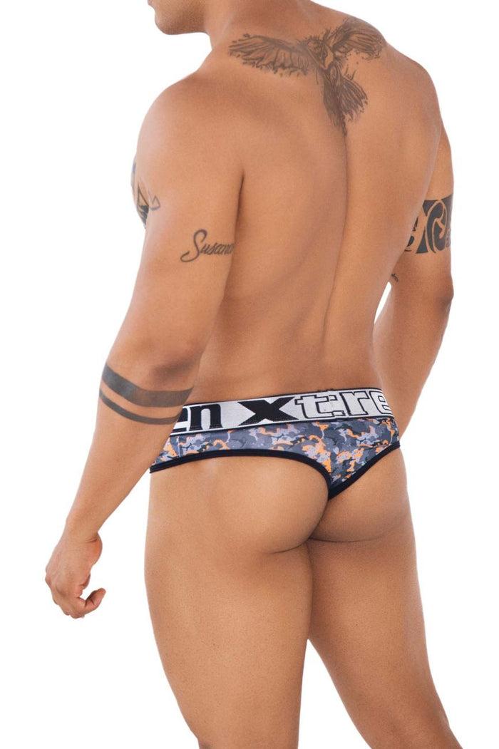 Clever Moda Xtremen 91131 Printed Thongs Color Orange