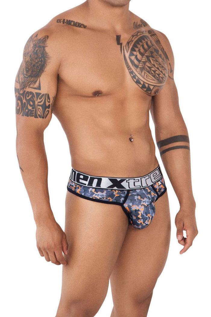 Clever Moda Xtremen 91131 Printed Thongs Color Orange