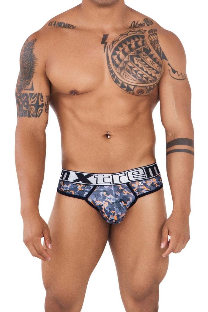 Clever Moda Xtremen 91131 Printed Thongs Color Orange