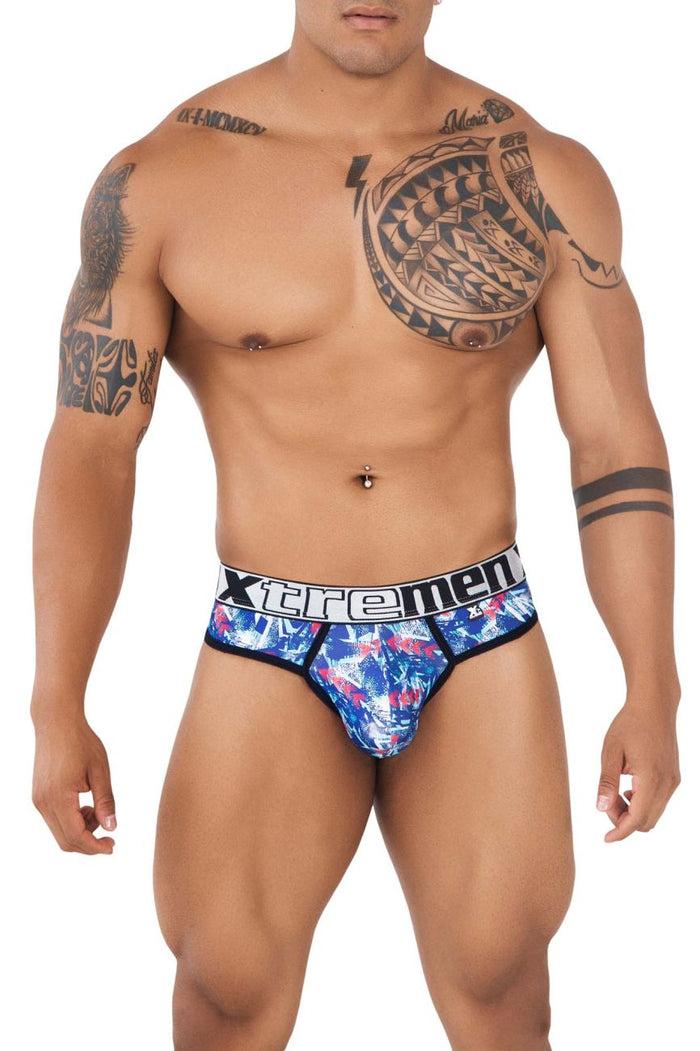 Clever Moda Xtremen 91131 Printed Thongs Color Royal