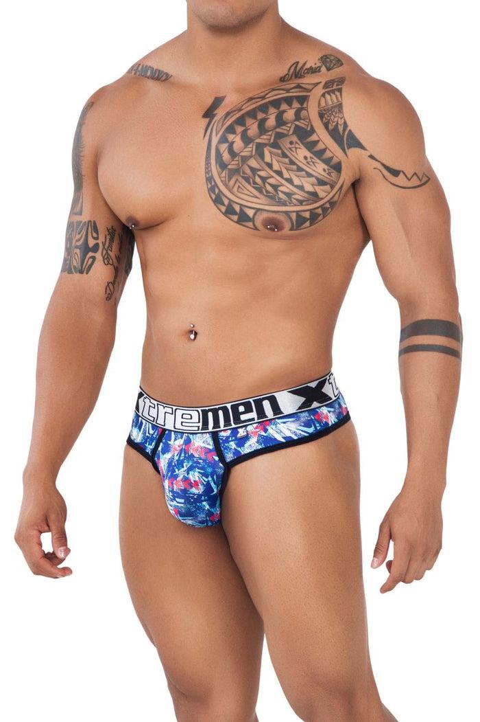 Clever Moda Xtremen 91131 Printed Thongs Color Royal