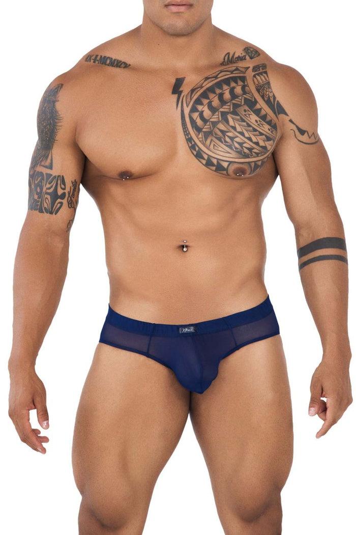 Clever Moda Xtremen 91138 Mesh Briefs Color Dark Blue