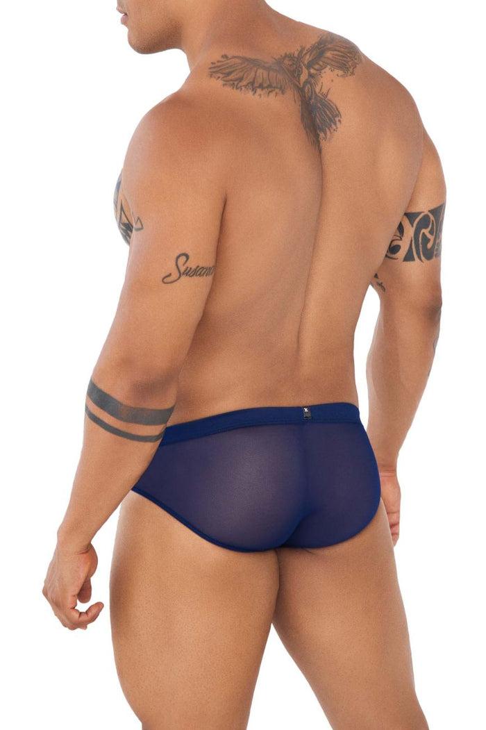 Clever Moda Xtremen 91138 Mesh Briefs Color Dark Blue