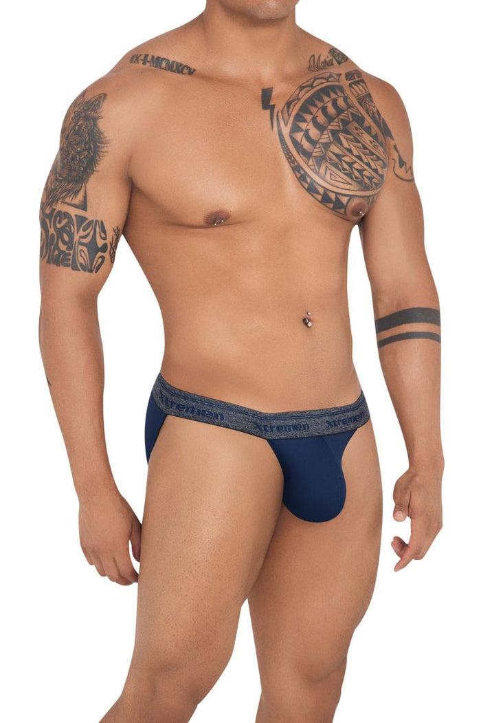 Clever Moda Xtremen 91143 Ultra-soft Bikini Color Dark Blue