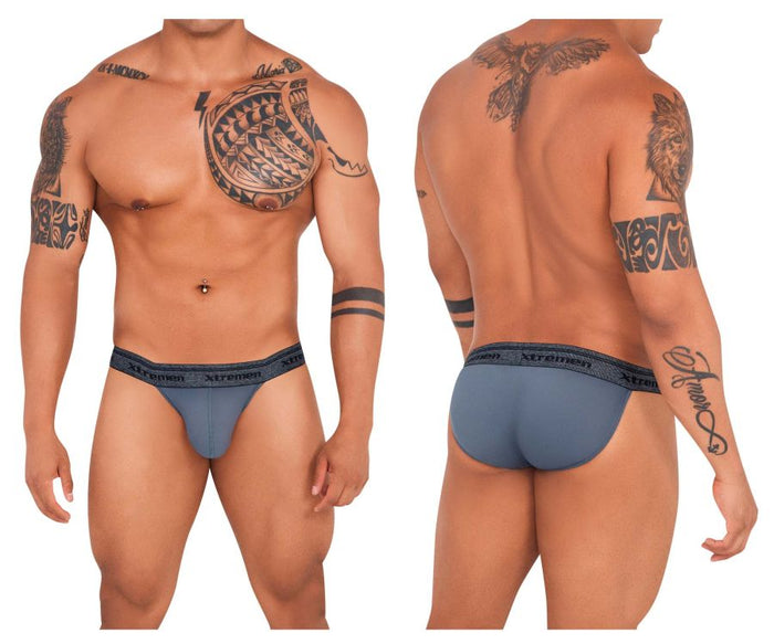 clever moda Xtremen 91143 Ultra-soft Bikini Color Dark Gray