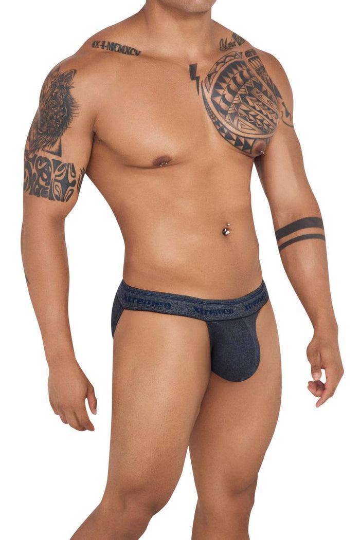 Clever Moda Xtremen 91143 Ultra-soft Bikini Color Gray Cross