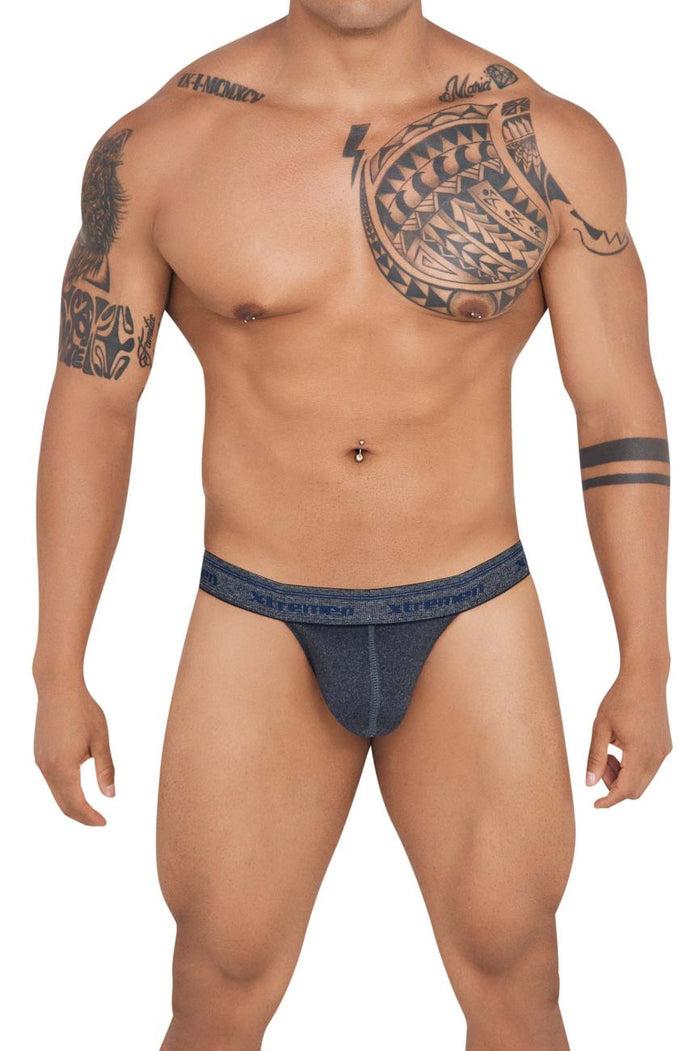 Clever Moda Xtremen 91143 Ultra-soft Bikini Color Gray Cross