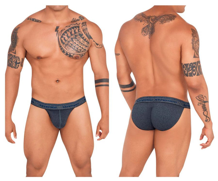 clever moda Xtremen 91143 Ultra-soft Bikini Color Gray Cross