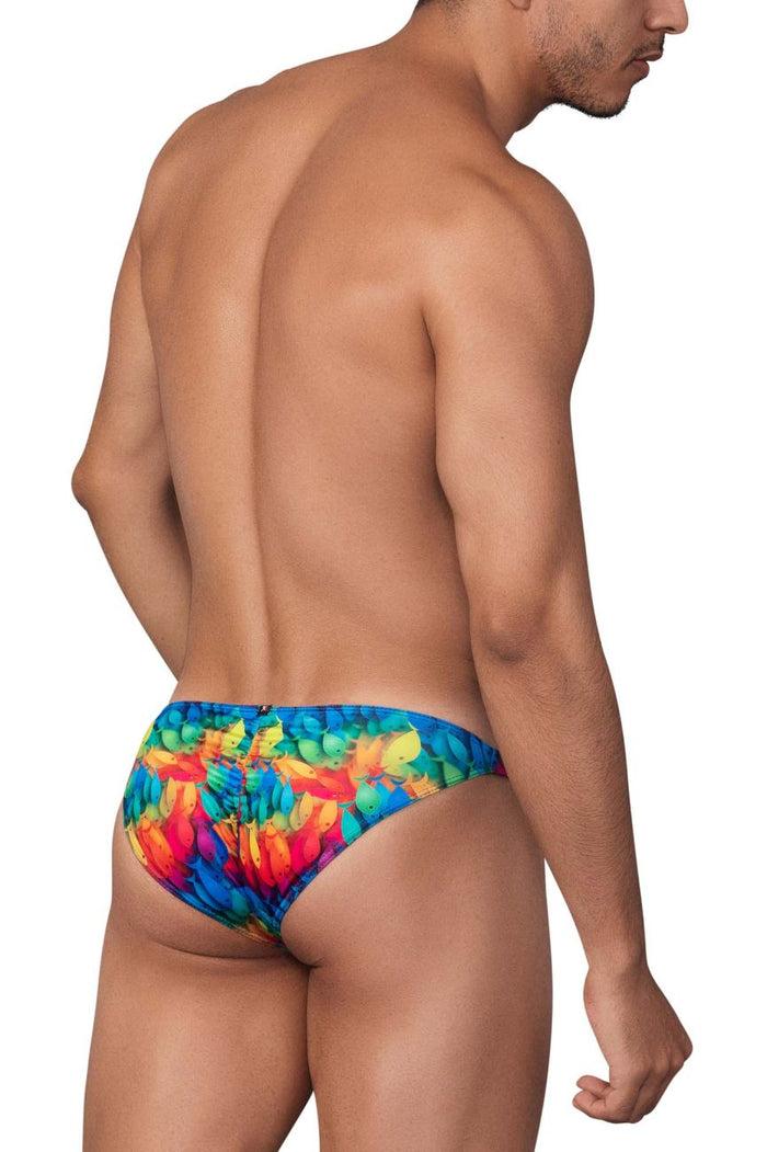 Clever Moda Xtremen 91145 Printed Microfiber Bikini Color Rainbow Fish