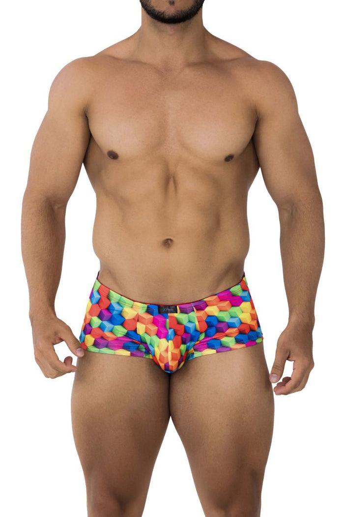 Clever Moda Xtremen 91170 Printed Trunks Color Cubes