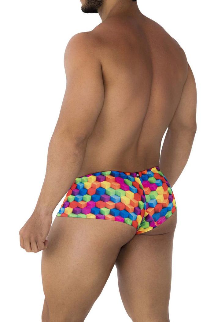 Clever Moda Xtremen 91170 Printed Trunks Color Cubes