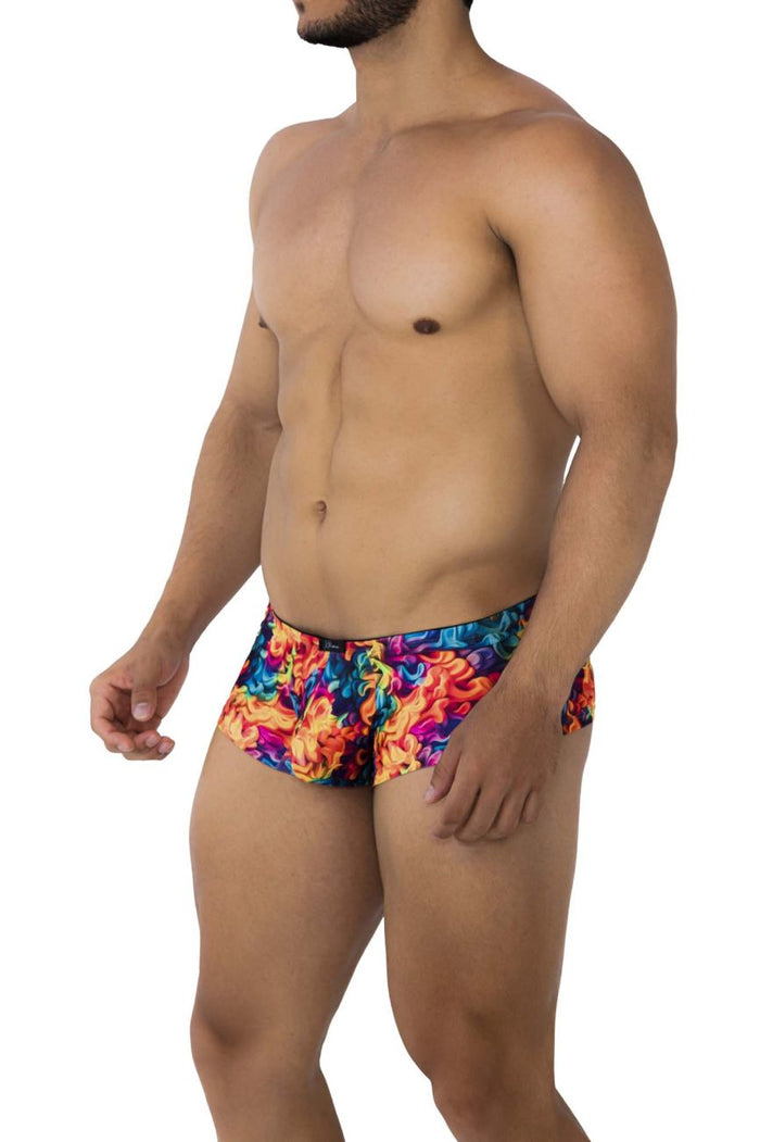 Clever Moda Xtremen 91170 Printed Trunks Color Fire