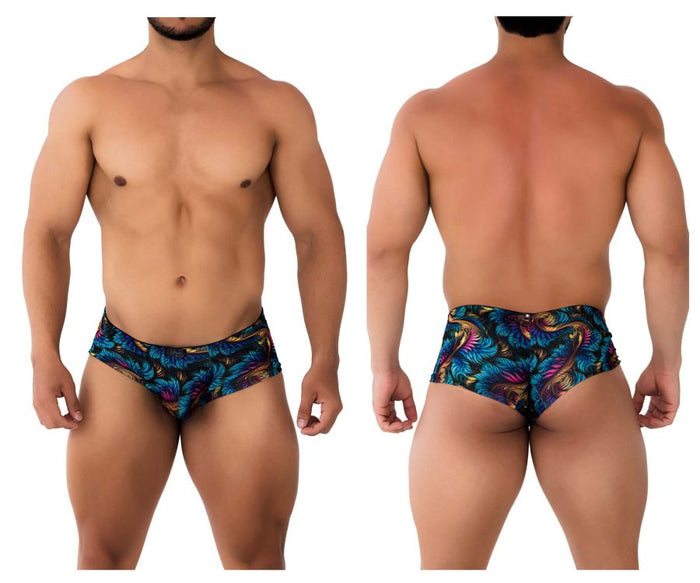 clever moda Xtremen 91170 Printed Trunks Color Leaves