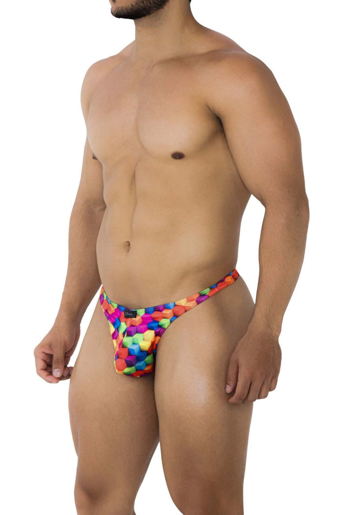Clever Moda Xtremen 91171 Printed Thongs Color Cubes