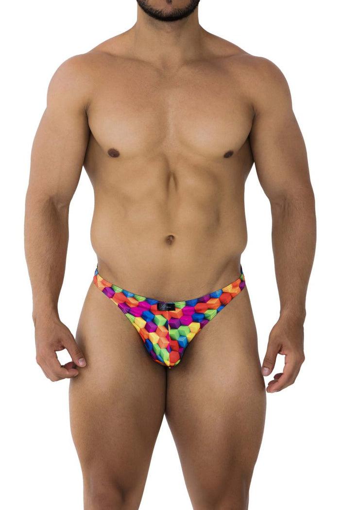Clever Moda Xtremen 91171 Printed Thongs Color Cubes